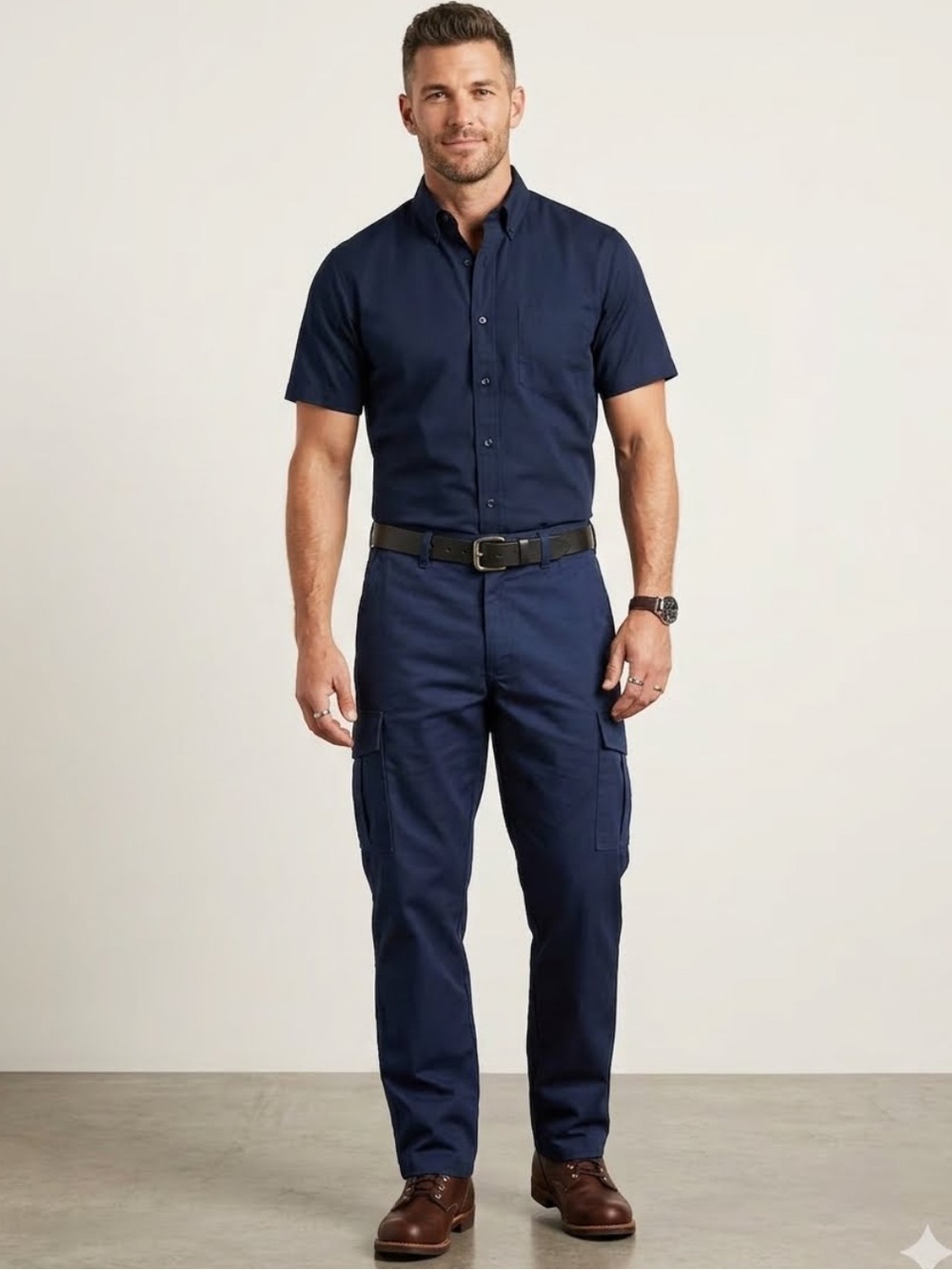 CSG Men's Everett Cargo Pants navy blue size SM new
